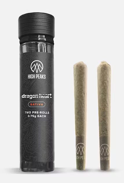 Dragon Heart 2 Pack Pre rolls | Indica | High Peaks