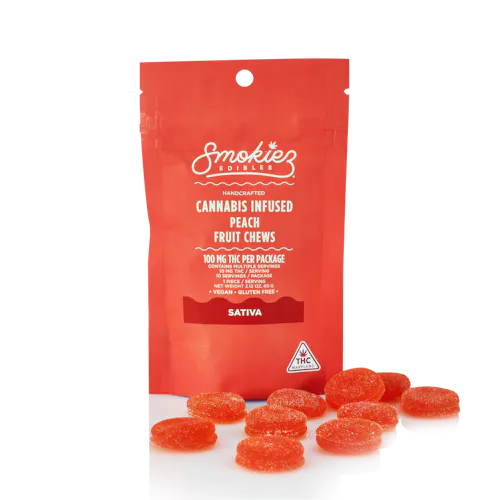 Peach Sativa Chews | 10 x 10mg-active