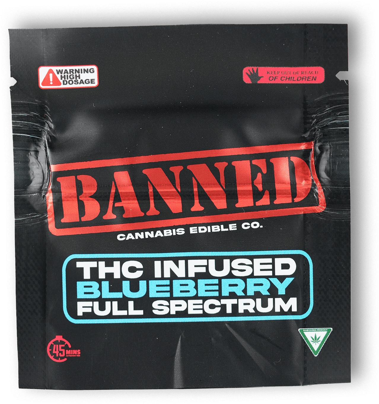 Banned - 200mg Single Gummy - Blueberry