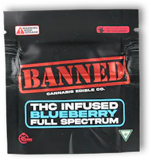 Banned - 200mg Single Gummy - Blueberry