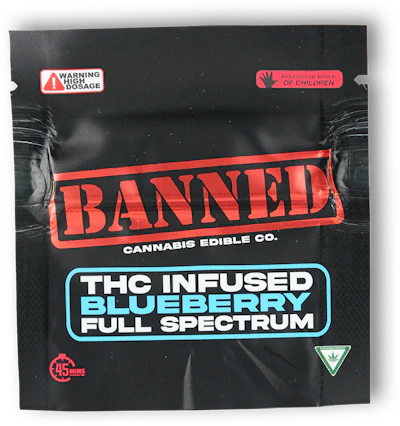Banned - 200mg Single Gummy - Blueberry