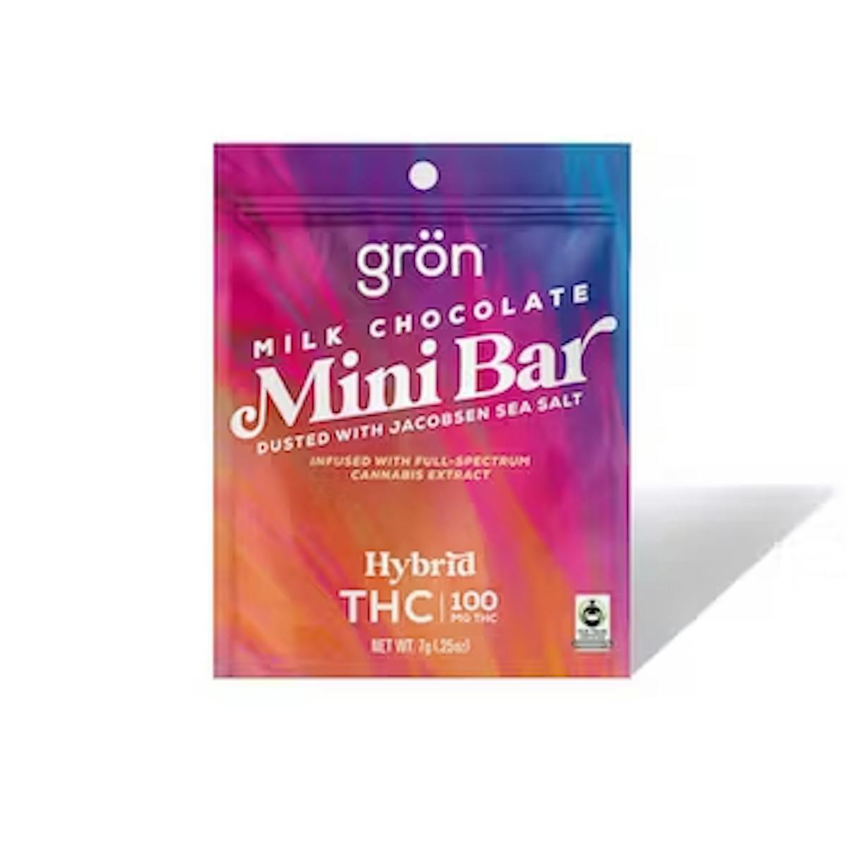 Photo of Gron 100mg MILK CHOCOLATE MINI BAR W/ JACOBSEN SEA SALT
