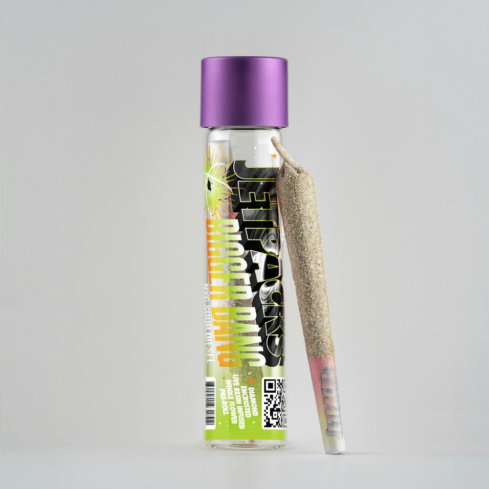 Product Infused Preroll | NYC Sour Diesel (S) Jetpacks Bigger Bang