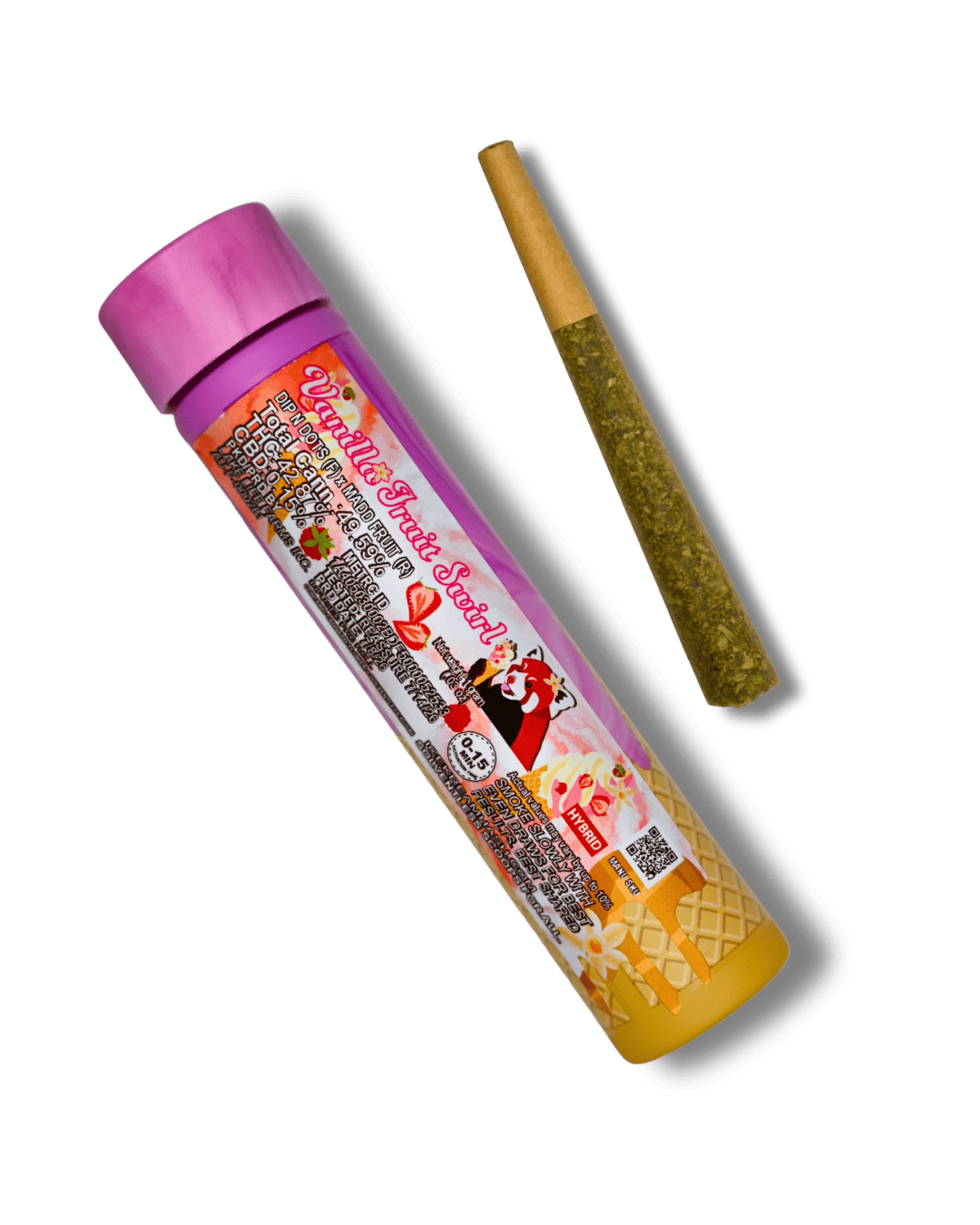 Ice Kream Hash Co. - Rosin Infused Preroll - - **VANILLA FRUIT SWIRL** (2/$32)