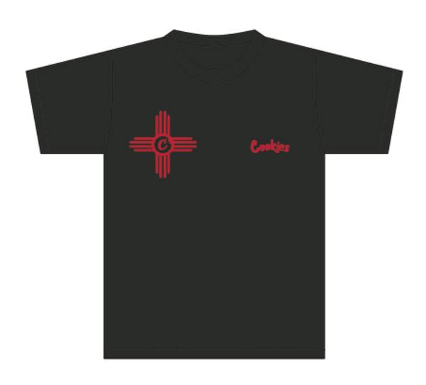 Cookies x Local Reserve | New Mexico Zia Tee - Black/Red | LG