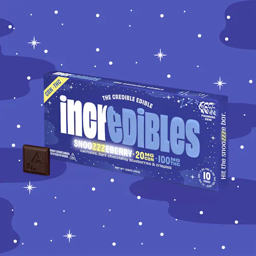 Incredibles – Snoozzzeberry Chocolate Bar – 5:1 THC:CBN-1