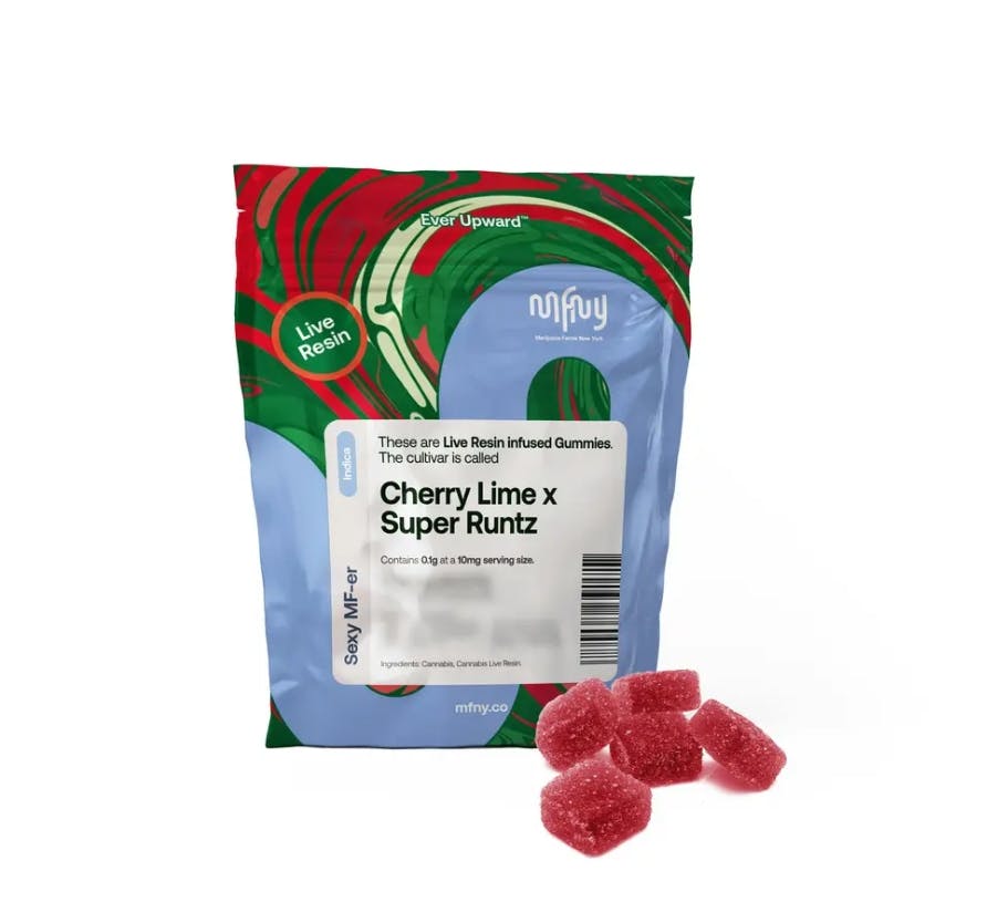 MFNY Live Resin Gummies | 10 count (10mg) | Cherry Lime x Super Runtz