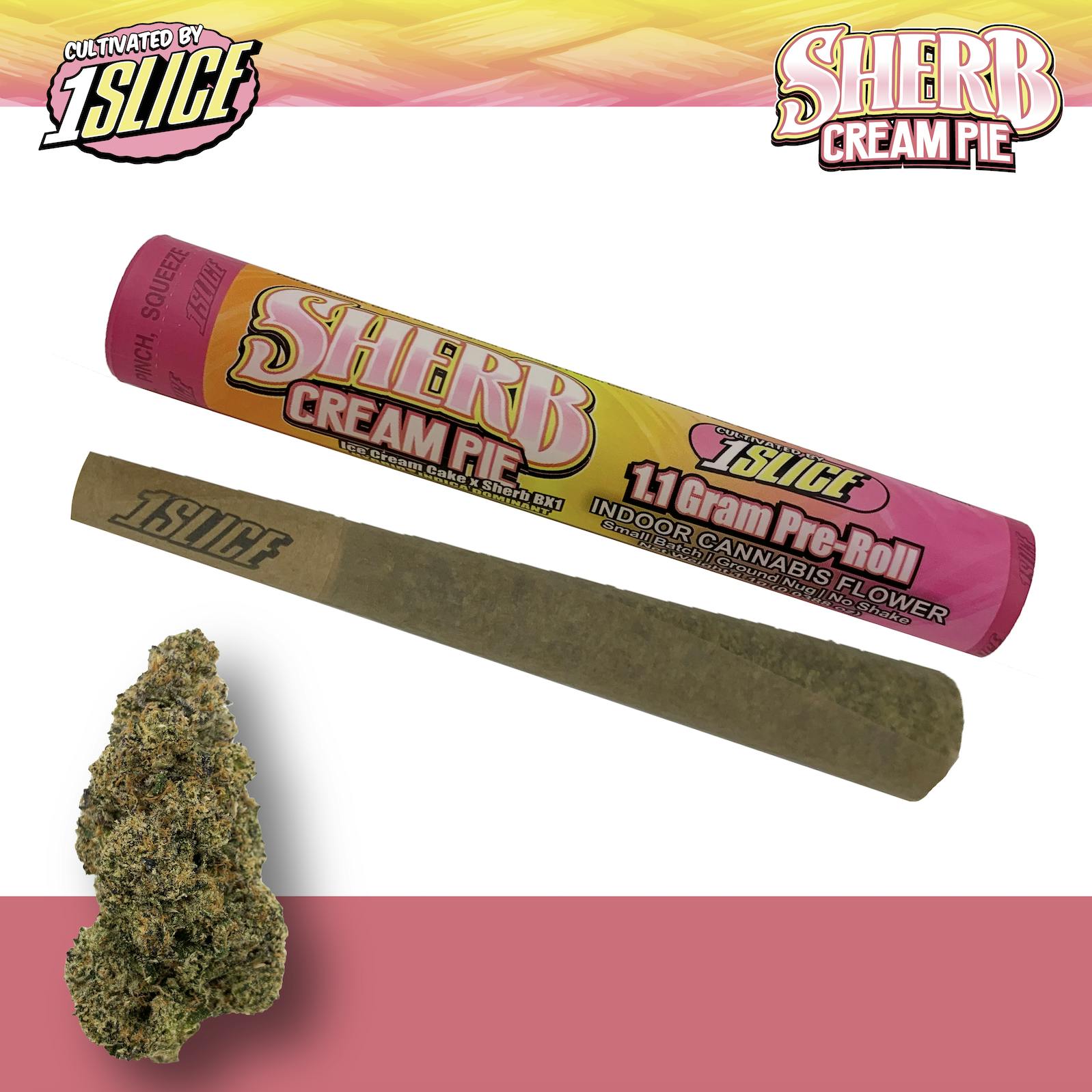1Slice | 1.1g Pre-Roll | Sherb Cream Pie