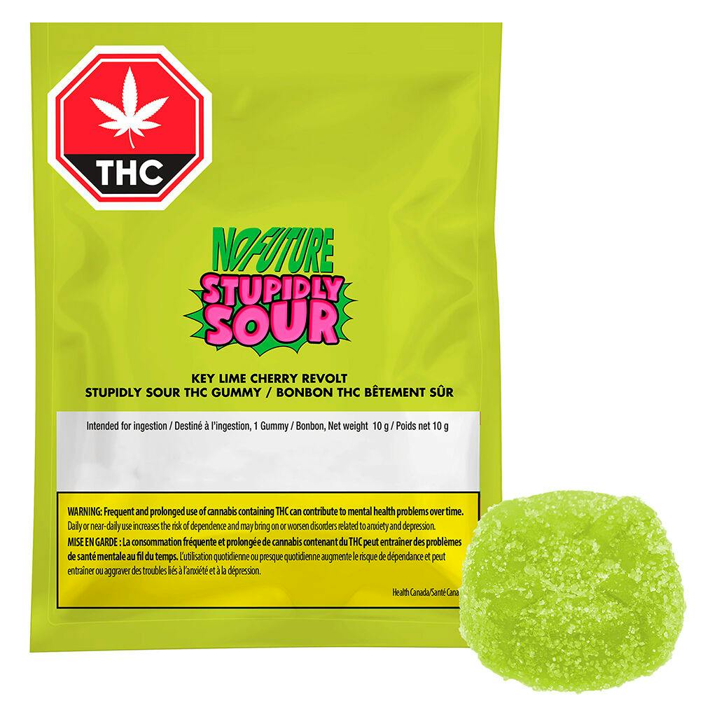 HAPPY　SUMMER ☆ SOUR Key Lime Cherry Revolt - Stupidly Sour THC Gummy | 10MG THC