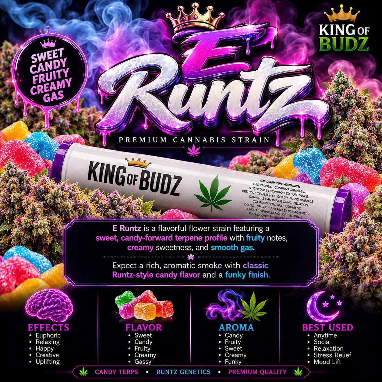 KOB - 1g Preroll - E Runtz