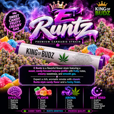 KOB - 1g Preroll - E Runtz - PRE_ROLLS by King of Budz at King of Budz