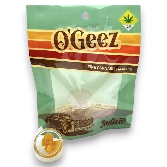 O' Geez - OG BHO 1g (I) - INDICA - 9LB Hammer - 1g