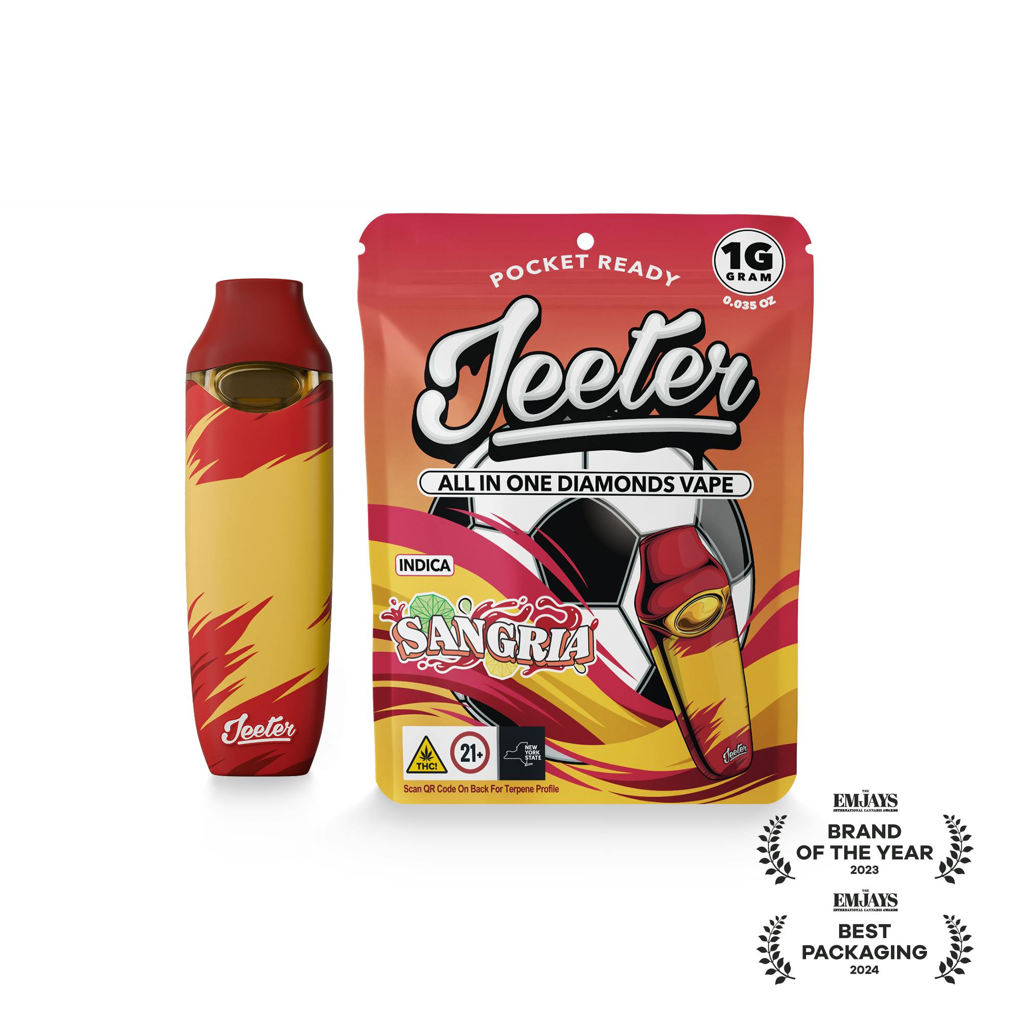 Jeeter Sangria All In One Liquid Diamonds Vape