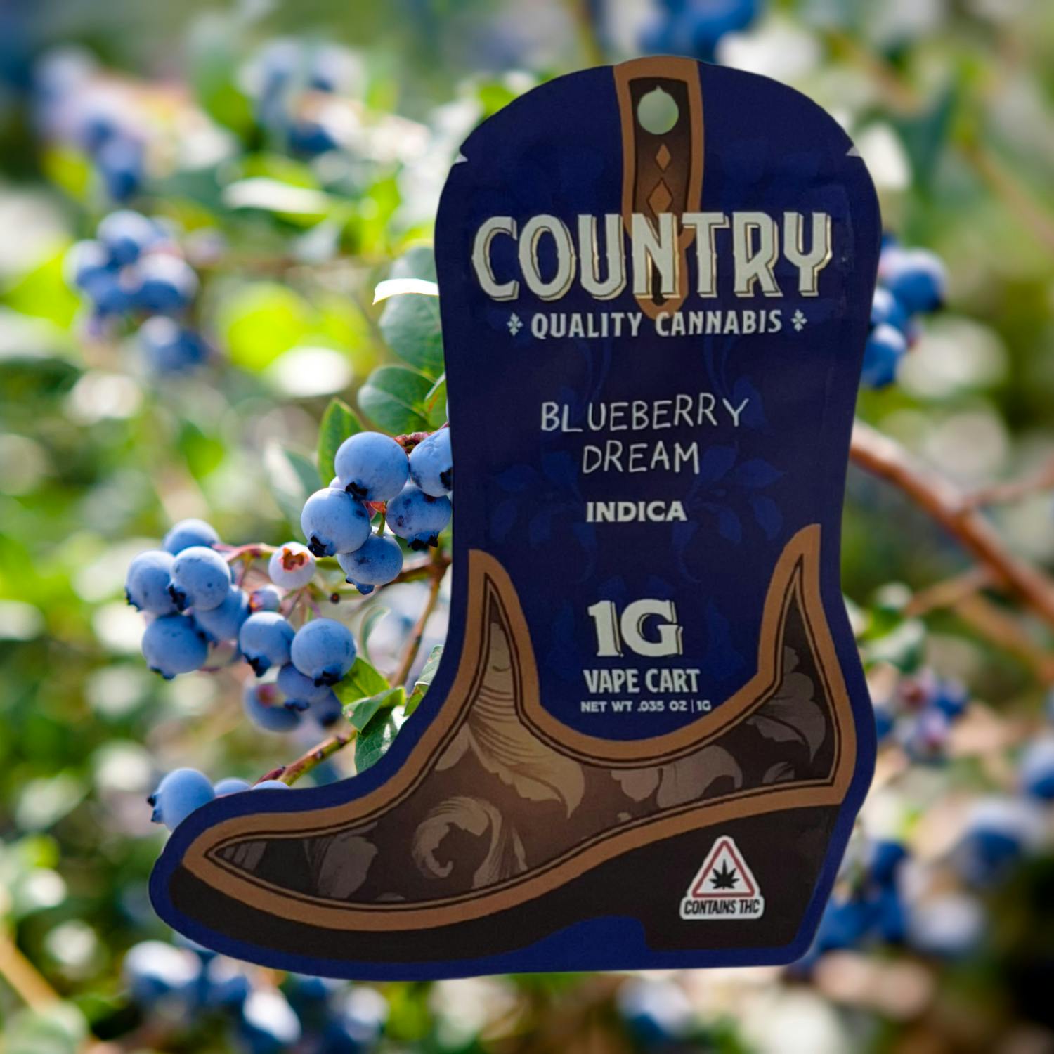 Country | Blueberry Dream | Distillate Cartridge - 1g