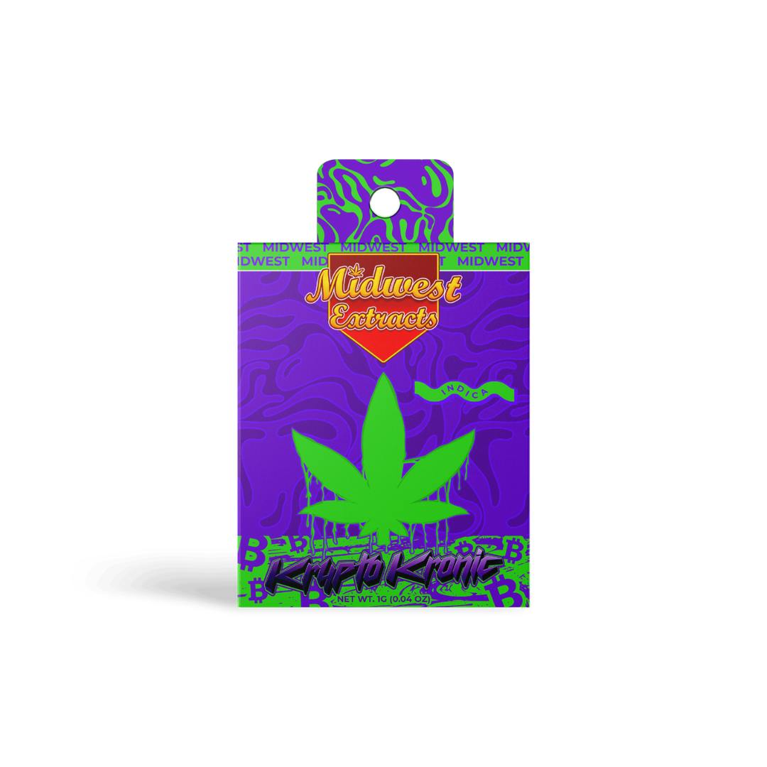 Midwest Extracts - 510 Vape Cartridge - (1g) - Indica - **KRYPTO CHRONIC** (10/$60)