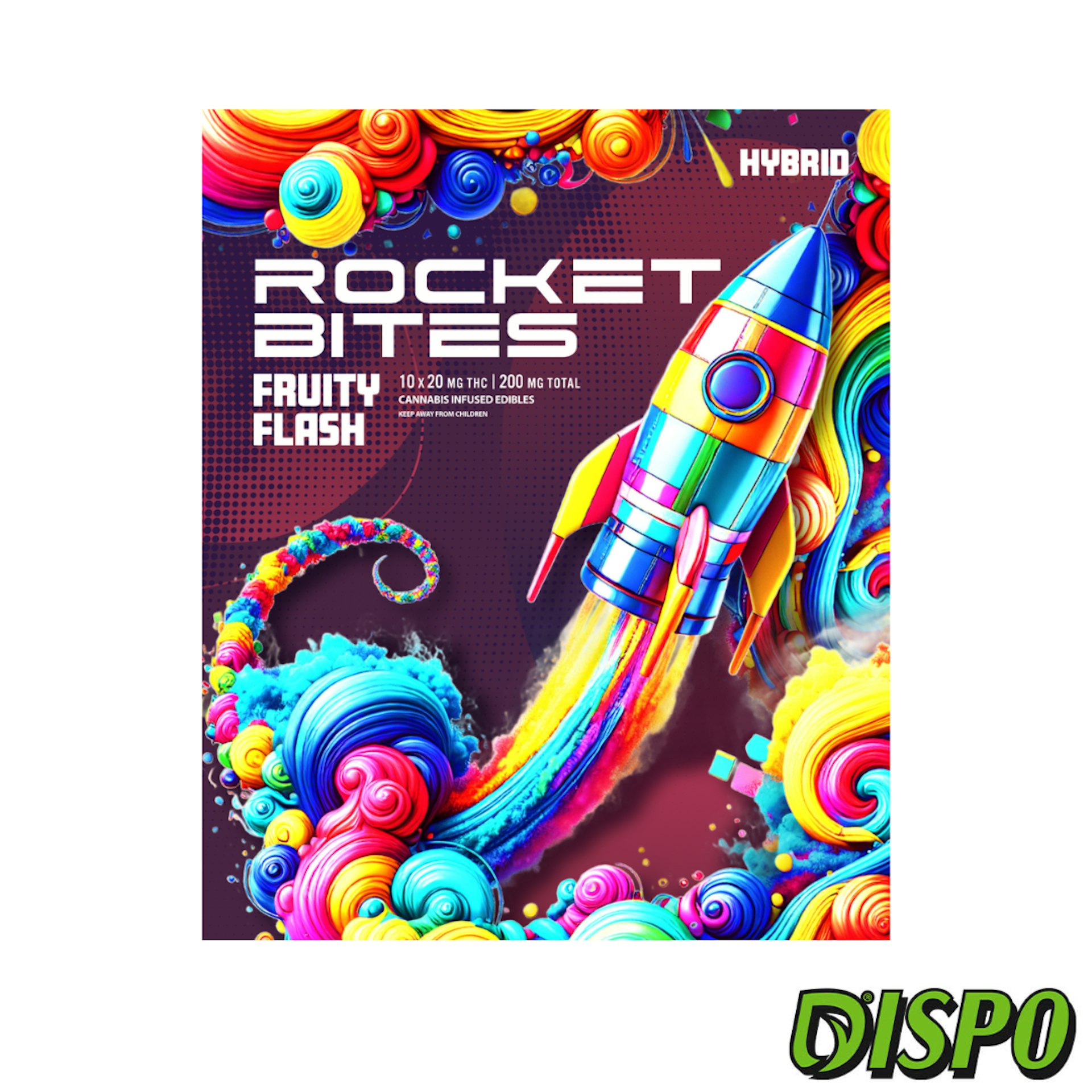 Rocket Bites - Fruity Flash 200mg Gummies