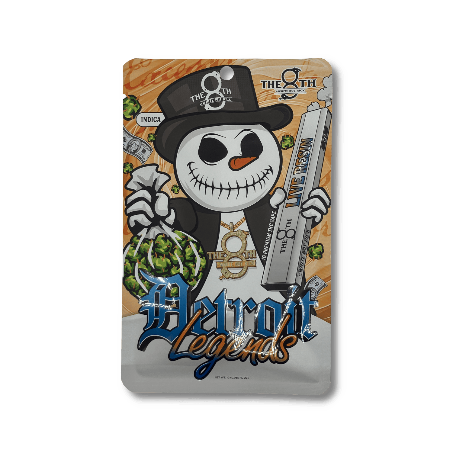 Product: White Boy Rick | Live Resin Disposable - 1g - Detroit Legends
