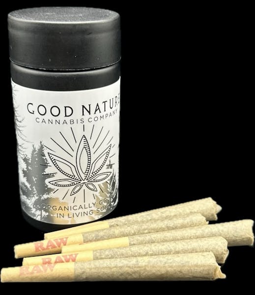 Product: Good Nature | Rainbow Belts | Pre-roll pack | 0.7g x 5 | Hybrid