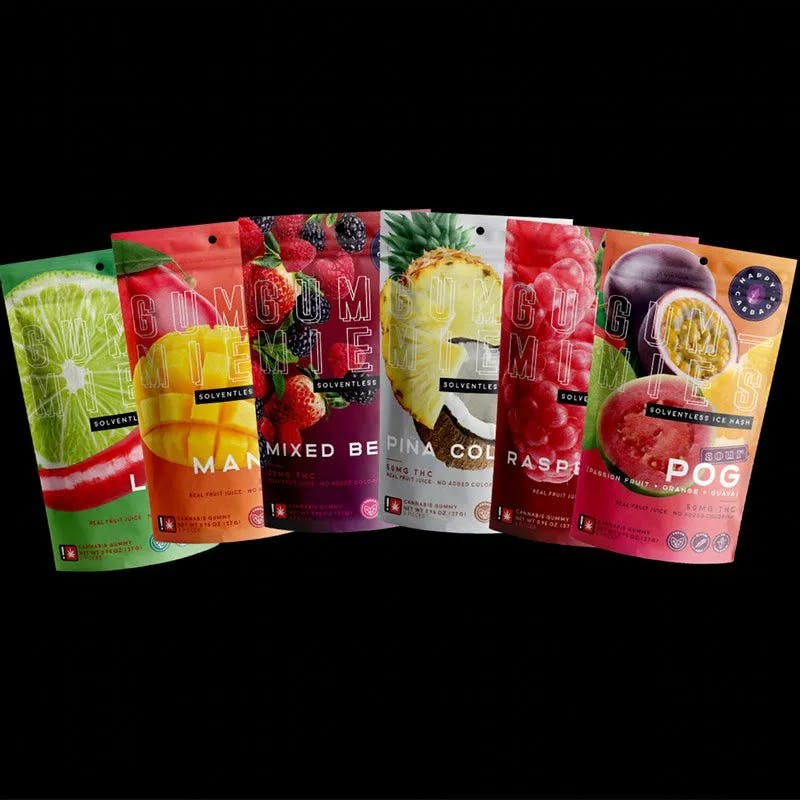 Photo of 10 Piece Gummies – Sour POG – (Sativa) 100mg THC Multipack Rosin Gummies