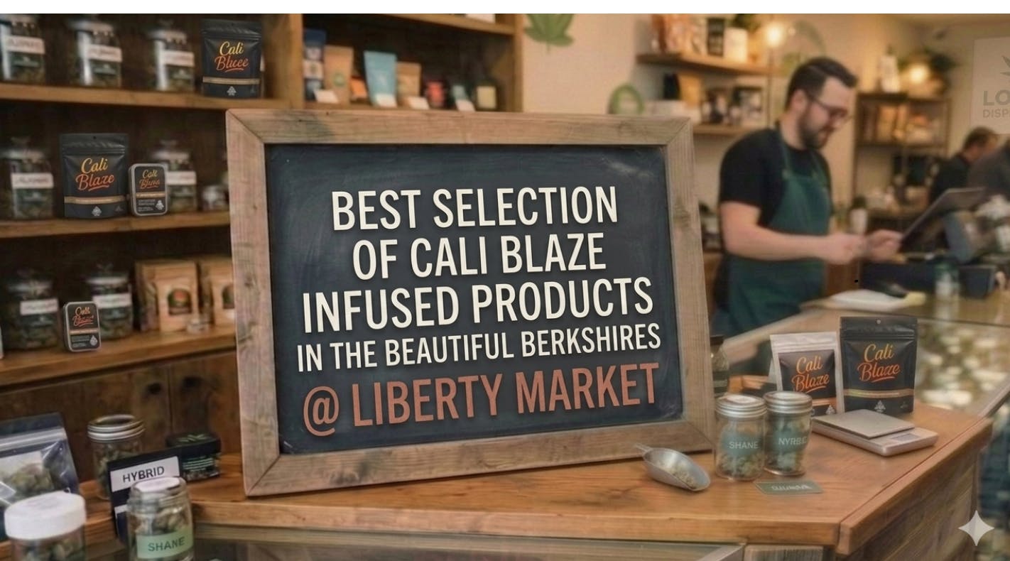 Best selection Cali Blaze Infused products in the Berkshires at Liberty Market 