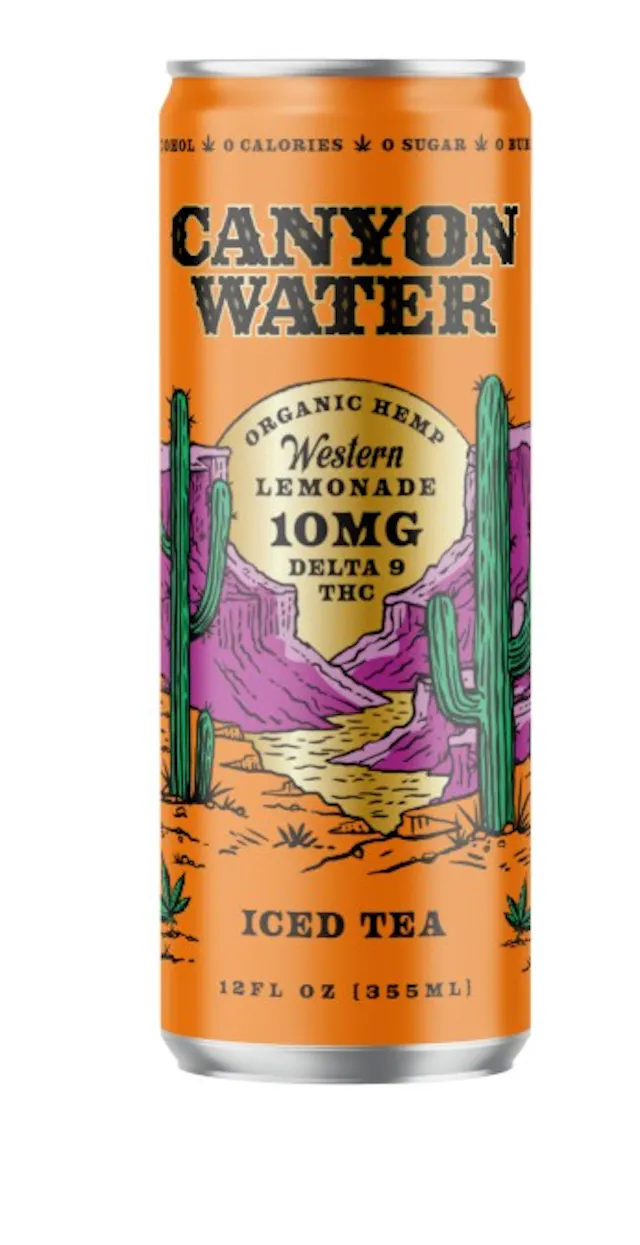 Canyon Water Western Lemonade Iced Tea 12oz/10mg (hybrid, drinks, 0.28g)