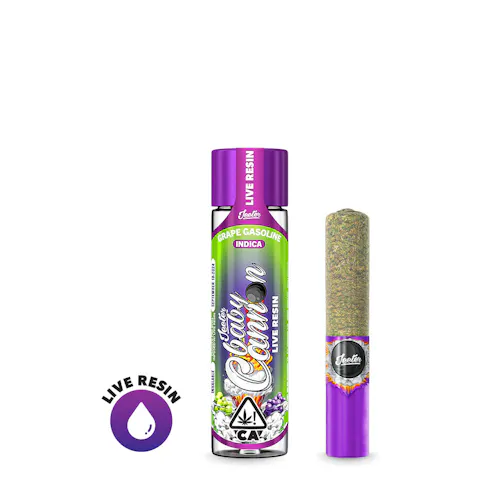 Grape Gasoline Baby Cannon Live Resin Pre-Roll | 1.3g-active