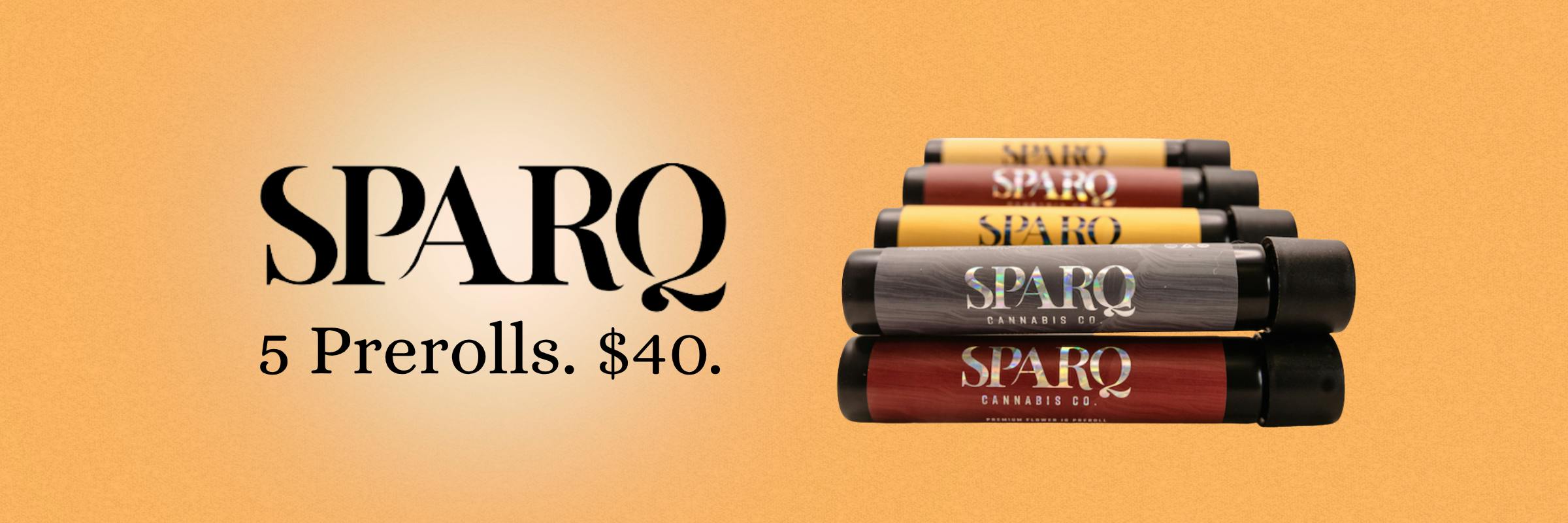 Get 5 Sparq Prerolls mix and match at Porter Square Cambridge Boston