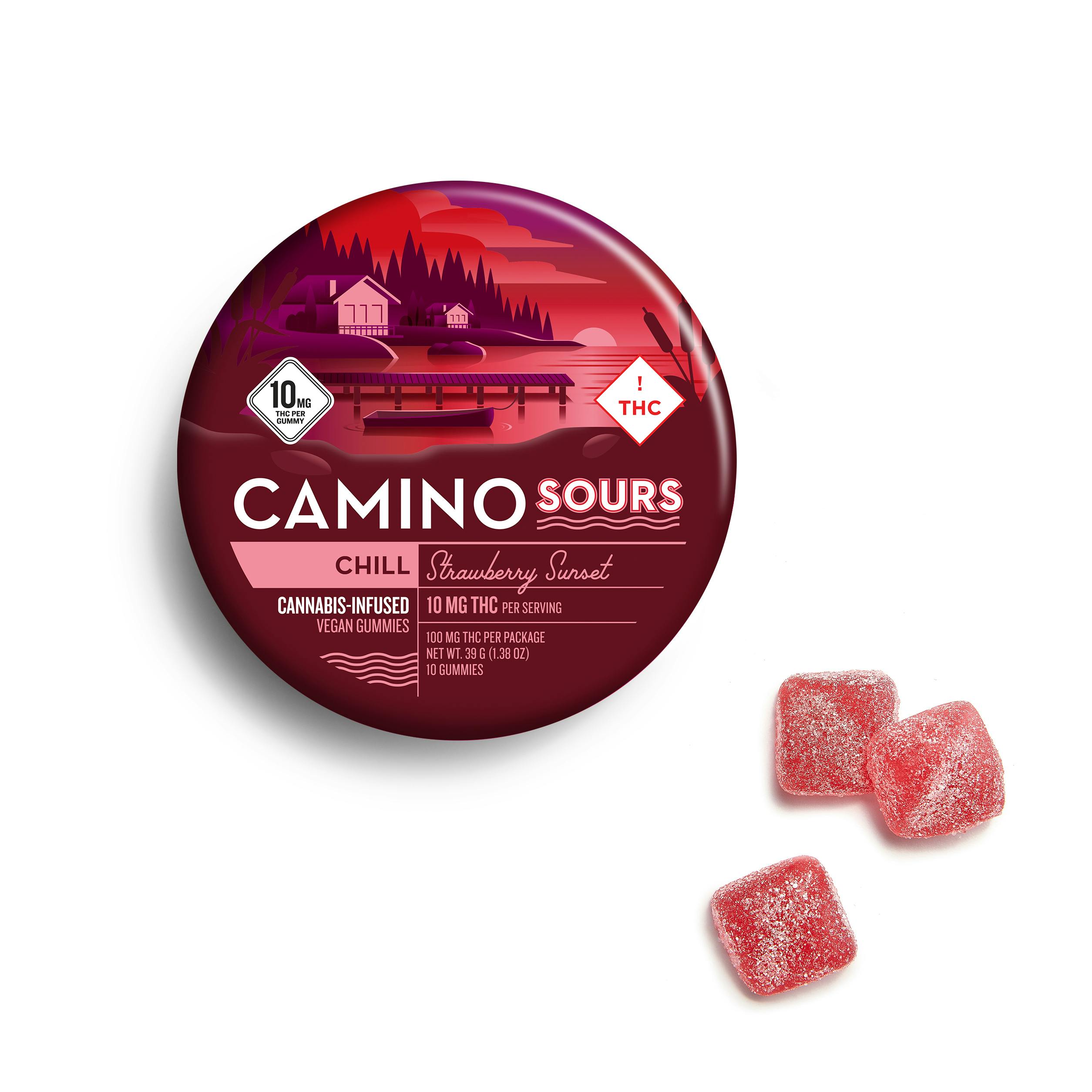 Camino Sours | 10pk Strawberry Sunset | 10mg THC