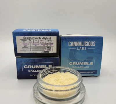 Cannalicious - 7g Crumble Baller Jar - Designer Runtz - CONCENTRATES by Cannalicious Labs at King of Budz