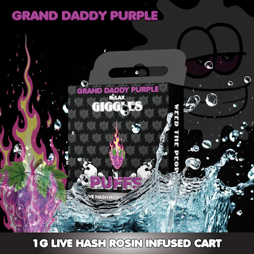 Giggles Puffs | Granddaddy Purple | Cart | 1g