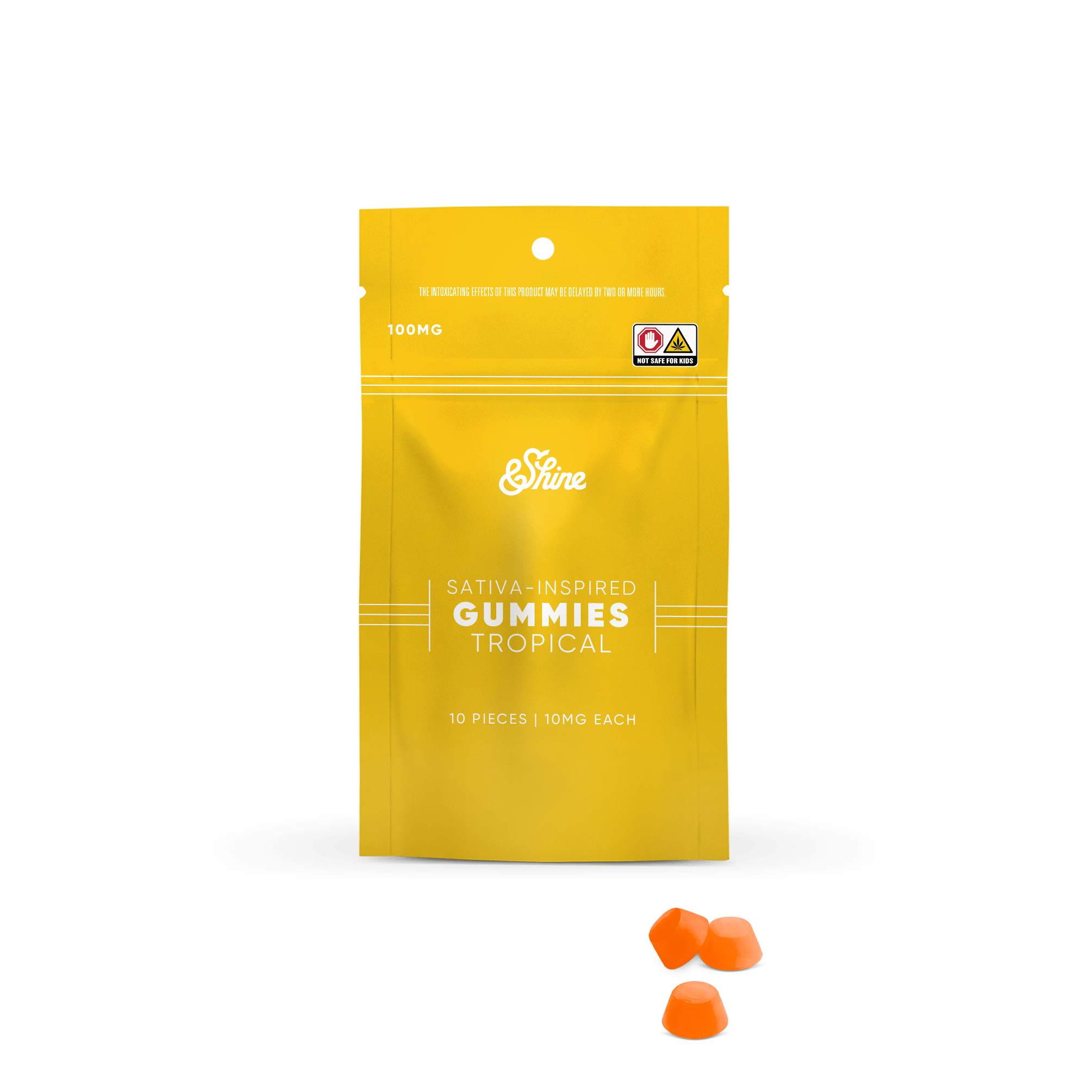 &Shine Tropical Soft Lozenges 10pk 100mg Total