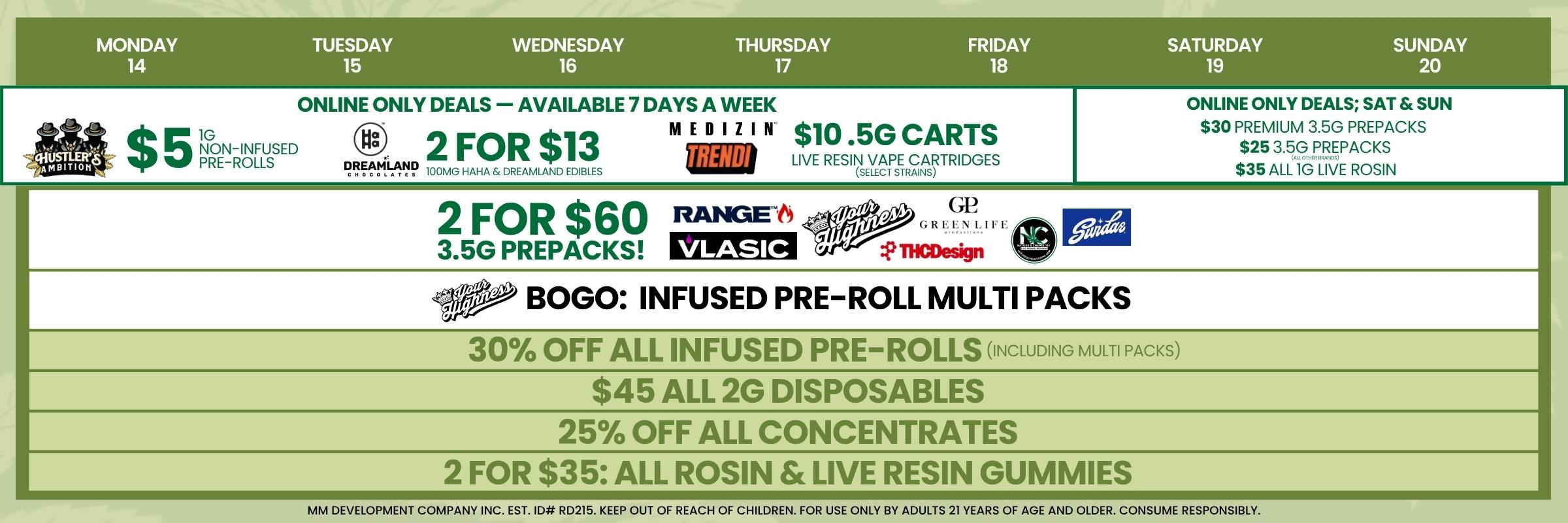 Medizin Calendar deals 9/14 to 9/20