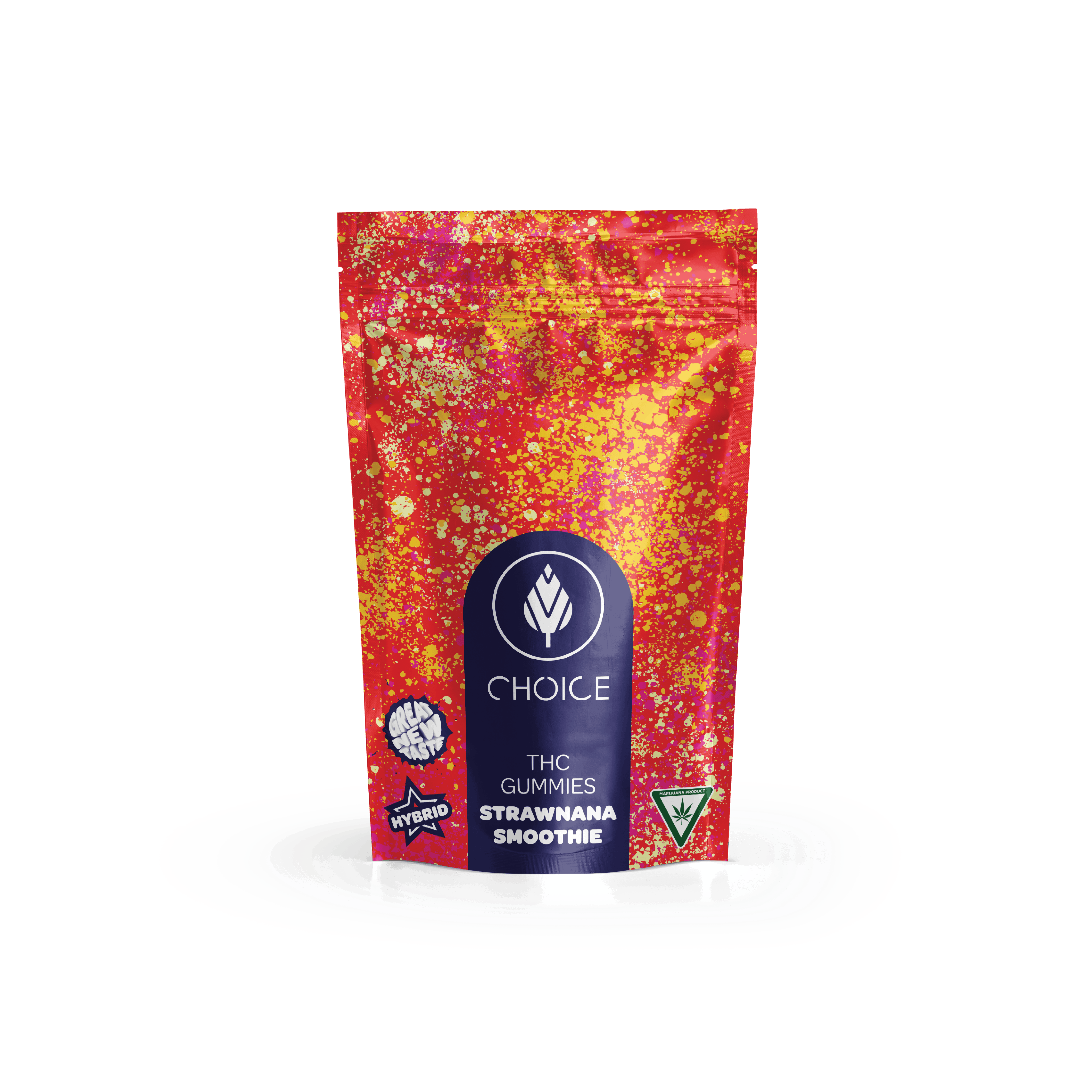 Choice | Strawnana Smoothie | Infused Gummies | 100mg | Hybrid