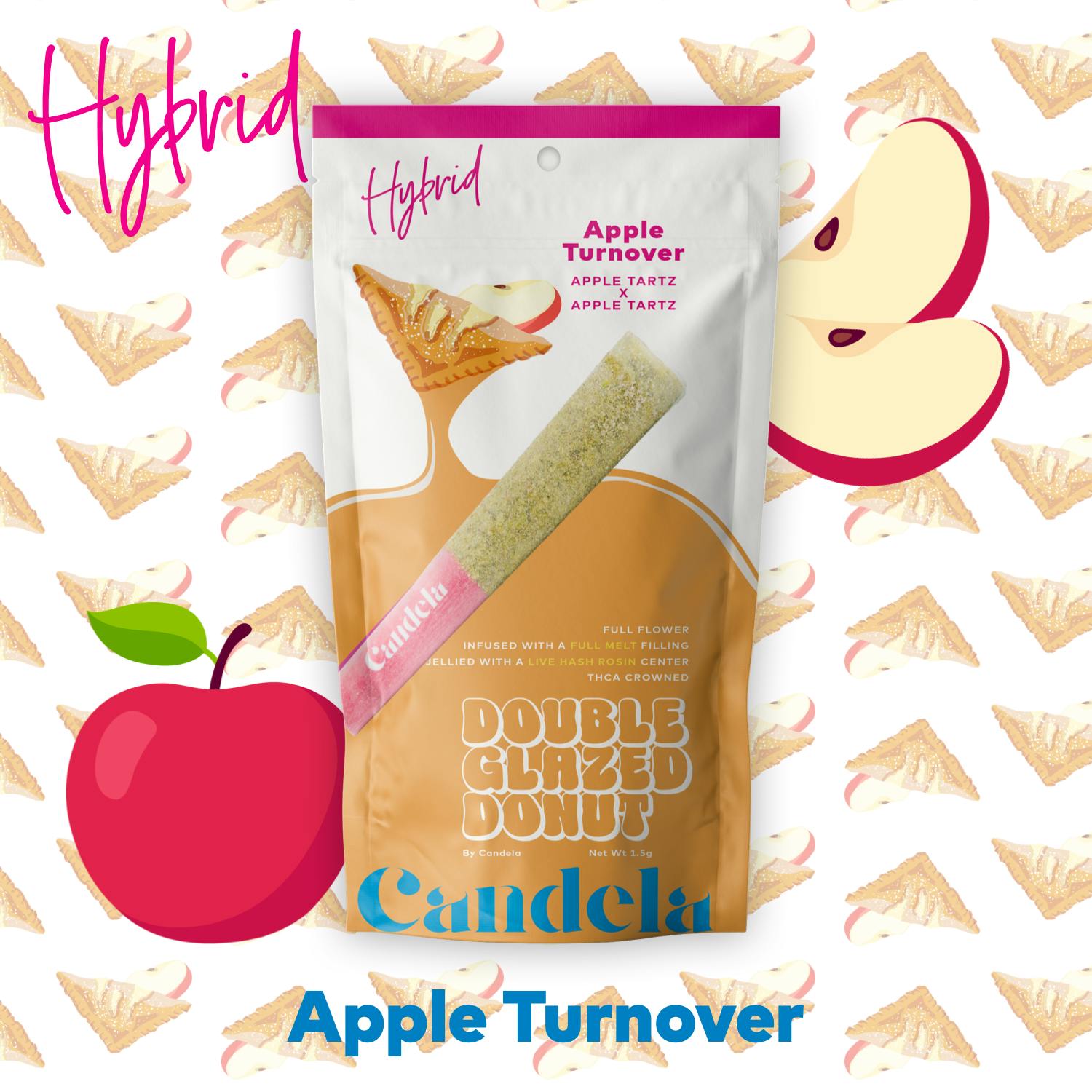 "Apple Turnover" Double Glazed Donut - 1.5G