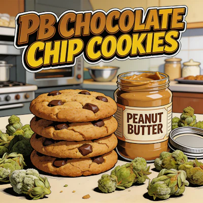 DELI - Death Row - PB Chocolate Chip Cookies - FLOWER by Death Row at King of Budz