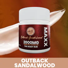 Outback Sandalwood MAXX Body Rub I 1000mg THC : 1000mg CBD