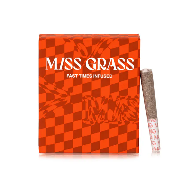 Miss Grass Infused Pre-Roll Pack Fast Times 5pk/2g (sativa, infused pre roll packs)