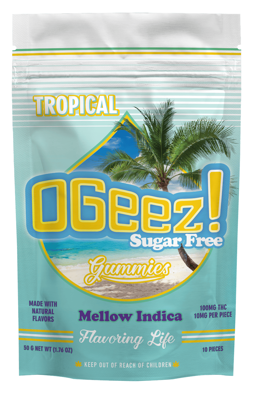 Ogeez Edibles: Tropical Sugar Free (I) 100mg