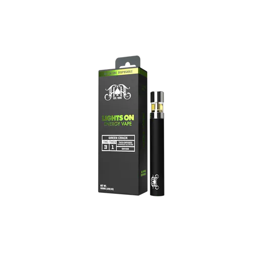 Green Crack | Sativa – Lights On THCV Energy – 0.5G All-In-One Vape-1
