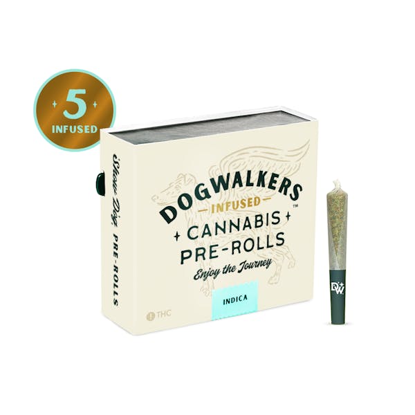 Brownie Scout | 5pk 2.25g | Infused PreRoll | Dogwalkers