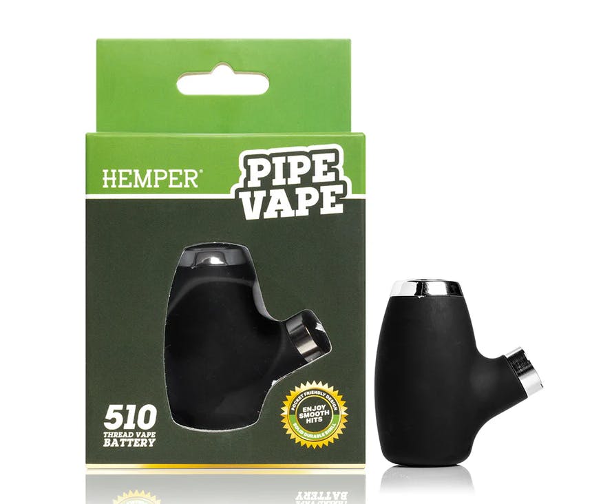 Accessories | Hemper | Pipe Vape Battery | 510 Thread | Black