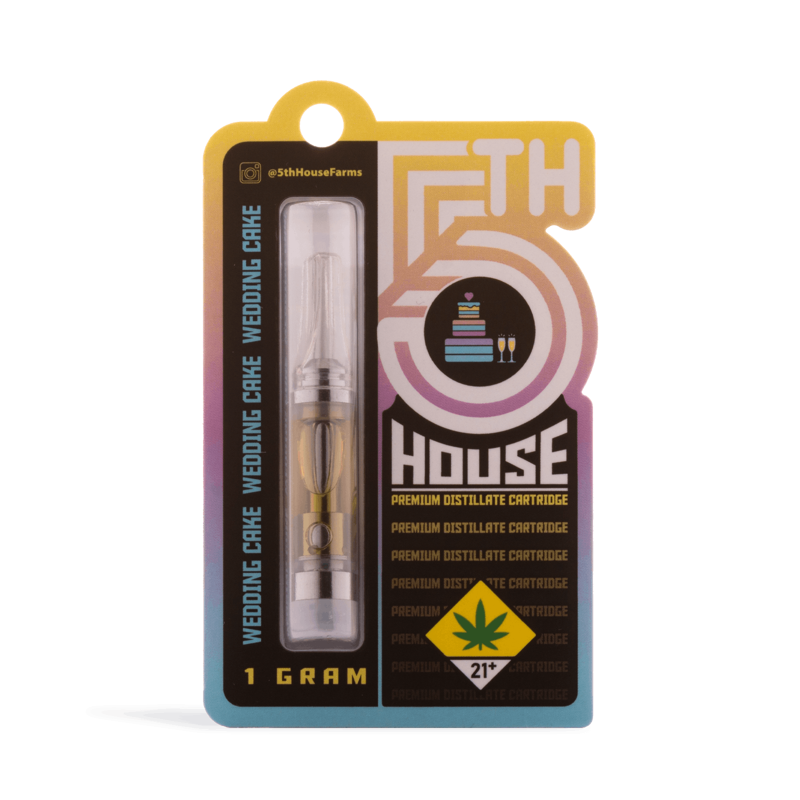 Wedding Cake Premium Distillate Cartridge 1g in Zips on 72nd