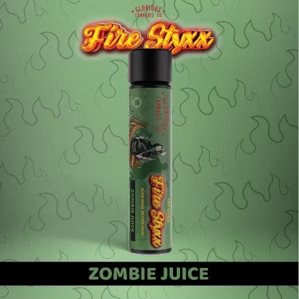 Zombie Juice (H) Infused 'Fire Styxx' PRJ 1g  Potency