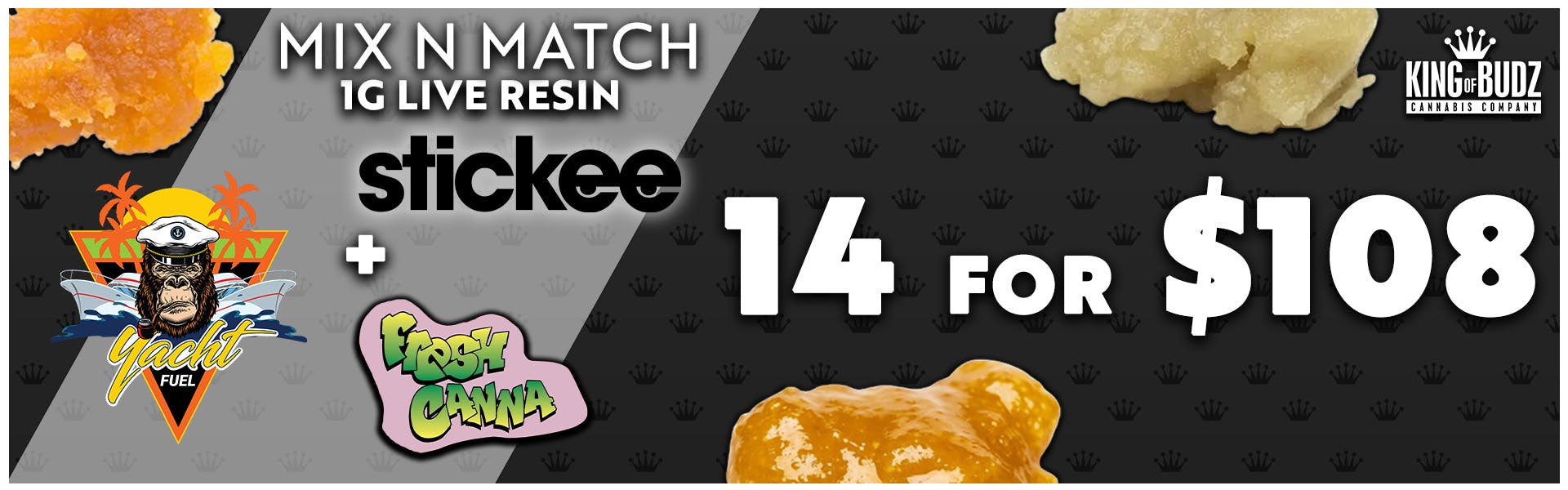 Fresh Canna AND Yacht Fuel 1g Live Resin 14/$108