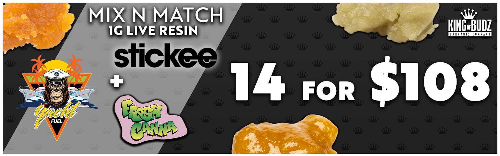 Fresh Canna AND Yacht Fuel 1g Live Resin 14/$108