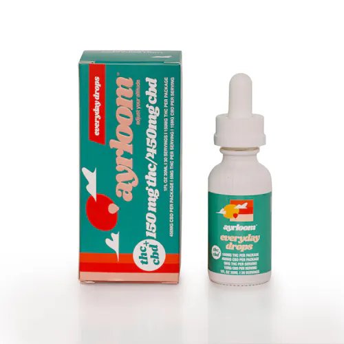 Ayrloom | Tincture | Drops | Low Dose | 150mgTHC:450mgCBD | 150mg-1