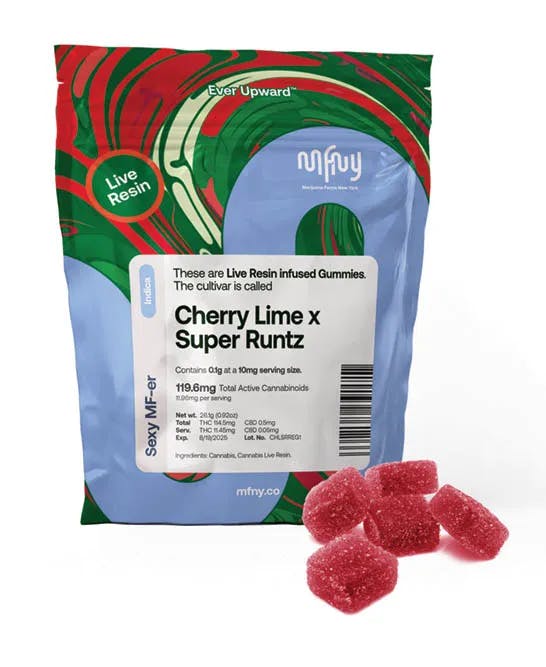 Photo of MFNY – Cherry Lime x Super Runtz Gummies – 100mg