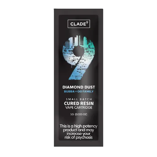 Clade9 | Diamond Dust | Cured Resin Cart | 1g-1