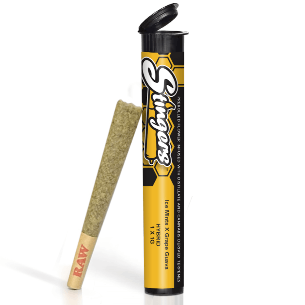 Product Grape River Monster x G13 Glitter  Distillate Infused | Pre Rolls | 1g