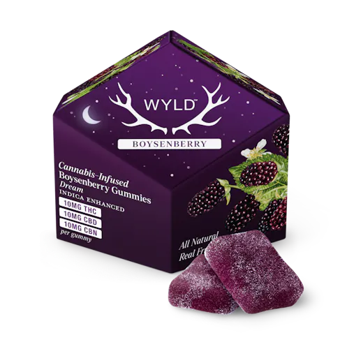 Boysenberry 1:1:1 CBD:CBN + Indica Enhanced Gummies-1